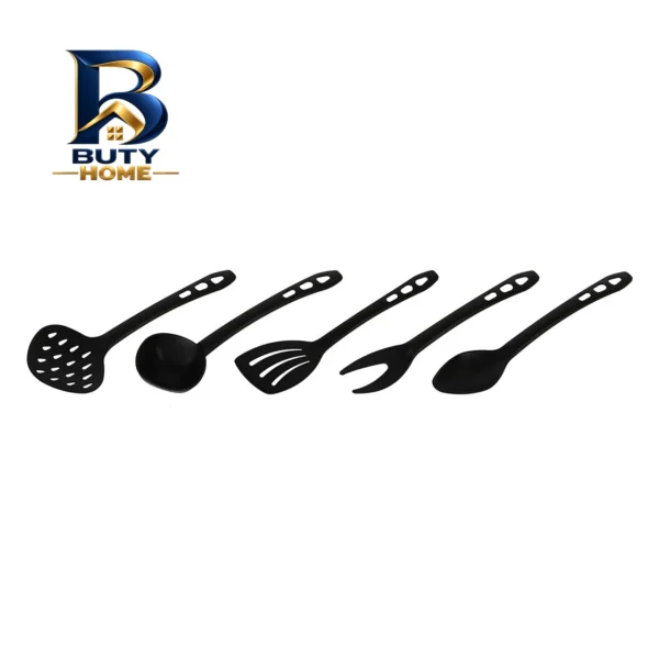 سرویس ۵ پارچه ملاقه و کفگیر آیدا مدل Black