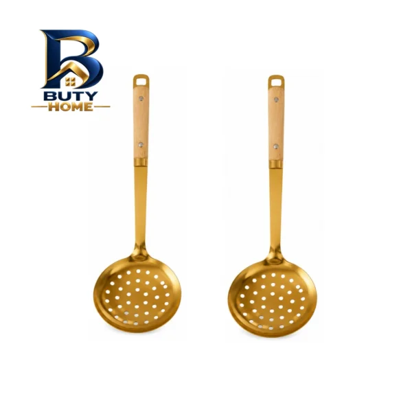 کفگیر آبکش استیل ۲ پارچه کد best 690