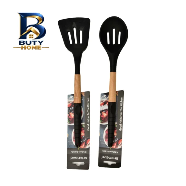 کفگیر و قاشق شنگیا مدل BL بسته ۲ عددی