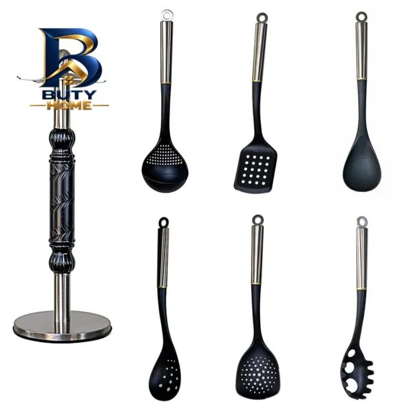 سرویس ملاقه و کفگیر تفلون ۷ پارچه یونیو کد 7PCS