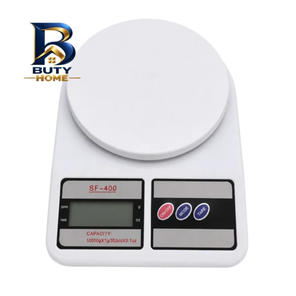ترازو آشپزخانه دیجیتال مدل SF-۴۰۰ ظرفیت ۱۰ کیلوگرم با دقت ۱ گرم حداکثر ظرفیت قابل اندازه گیری ۱۰ کیلوگرم کیلوگرم ۱ گرم گرم اصل