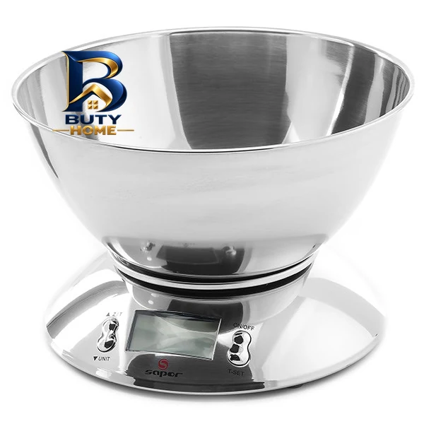 ترازوی آشپزخانه ساپر SSK-۱۴۰D Satin اصل