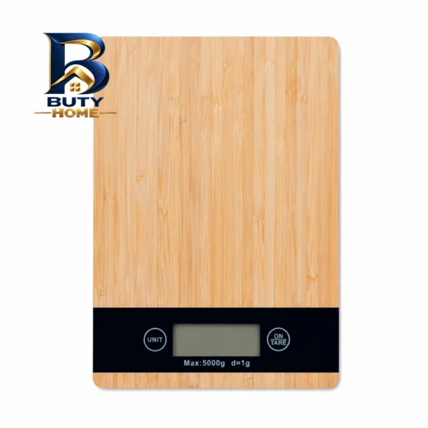 ترازو آشپزخانه دیجیتال مدل بامبو STY Bamboo Kitchen حداکثر ظرفیت قابل اندازه گیری ۵ کیلوگرم با دقت ۱ گرم اصل