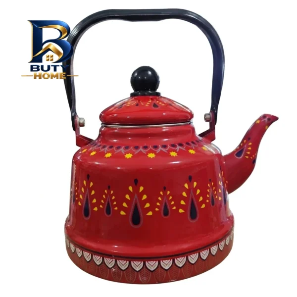کتری لعابی با طرح سنتی مراکشی گنجایش 2.5 لیتر