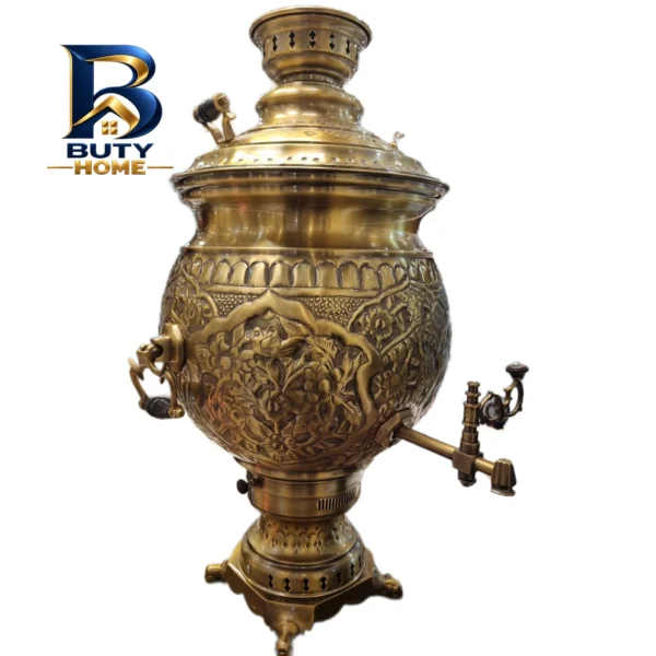 سماور گازی مدل کروی با طراحی زیبا