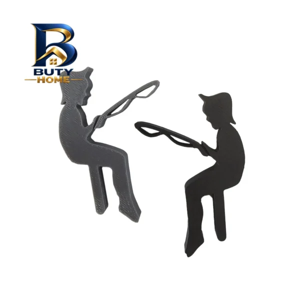 پایه نگه دارنده دمنوش و چای کیسه ای مدل پسر ماهیگیر مجموعه دو عددی