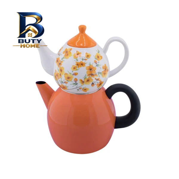 ست کتری و قوری راشل مدل گلدار تایلندی A