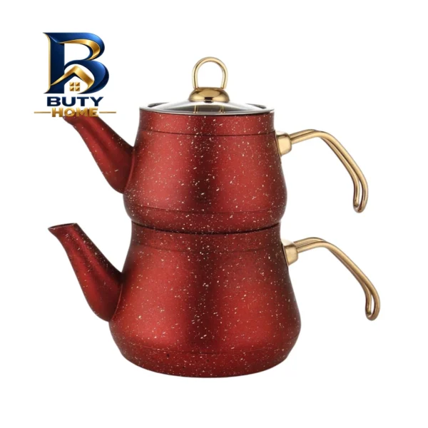 ست کتری و قوری مدل گرانیتی لایت گنجایش ۲ لیتر ۰.۸ لیتر اصل