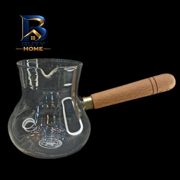 شیرجوش پیرکس با دسته چوبی