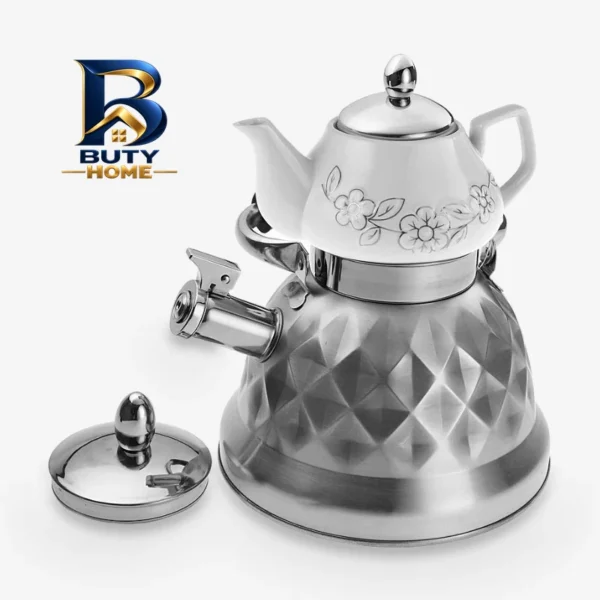 ست کتری و قوری مدل ۴۰۳۶ گنجایش ۳ لیتر گنجایش ۰.۷۵ لیتر اصل