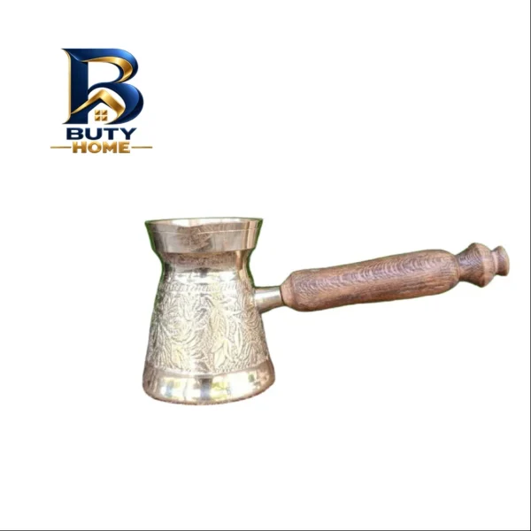 قهوه جوش طرح قلم کاری شده مدل دسته چوبی