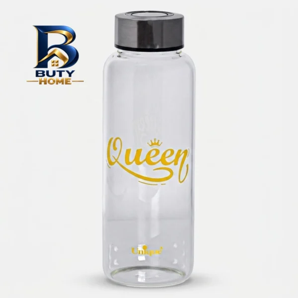 بطری شیشه ای یونیک با طرح queen کد 3052