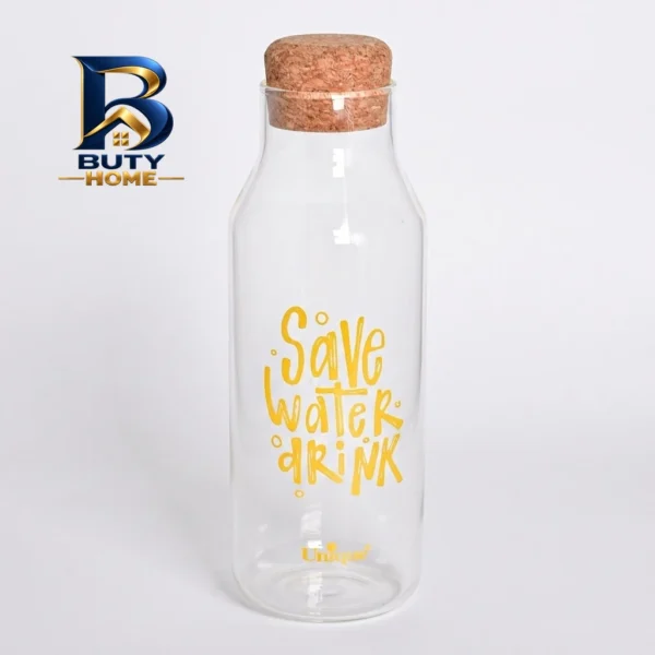 بطری آب یونیک طرح save water کد 3071 با گنجایش 1.03 لیتر