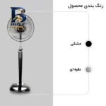 پنکه پارس خزر مدل FSR-SHIBA با قابلیت تنظیم سرعت