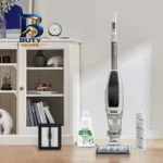 جارو شارژی عصایی بیسل مدل CrossWave X۷ Plus Cordless ۳۴۰۱Z با باتری لیتیومی ۳۰۰۰mAh، موتور ۲۵۰ وات، مکش و شست وشوی هم زمان سطوح سخت مانند سرامیک، لمینت پارکت، وزن ۴.۵ کیلوگرم صدای کم ۷۵ دسی بل اصل