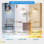 چراغ سقفی ۲۴ وات شاهچراغ مدل روژان طرح گرد روکار