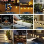 چراغ خورشیدی پارکی مدل Patio Planet مجموعه ۱۲ عددی