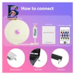 ریسه نئون دریم لایت مدل برنامه پذیر با طول ۵متر و آداپتور
