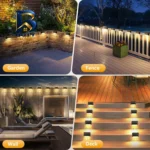 چراغ خورشیدی پارکی مدل Solar Deck بسته ۱۲ عددی