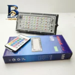 پروژکتور 50 وات نوراک مدل RGB ریموات دار چند رنگ