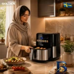 نمای جزئیات هواپز ۹.۵ لیتر گلدن کیچن مدل GK۳۱۰-C اصل پرداخت و جزئیات مواد