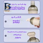 جارو شارژی دستی مدل M۳۳ با باتری ۵۰۰ میلی آمپر ساعت، شارژ از طریق پورت USB، توان موتور ۳.۵ وات، سری قابل تعویض و ظرفیت مناسب برای تمیز کردن سطوح کوچک خودرو اصل