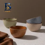 کاسه مادام کوکو مدل Kleby Natural بسته ۴ عددی با طراحی زیبا