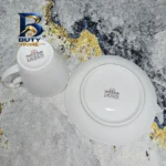 ست فنجان و نعلبکی ۱۲ پارچه مدل خط طلا کد 360021
