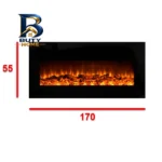 شومینه دیواری برقی بیستون مدل B.D_۱۷۰_L۴.bs اصل