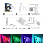ریسه ال ای دی لومینوس مدل USB GAMING طرح طول 5 متر