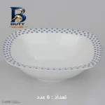 سرویس غذاخوری ۲۷ پارچه چینی زرین ایران مدل کواترو ورنیکا درجه یک