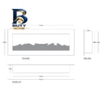 شومینه دیواری برقی بیستون مدل B.C_۱۴۰_T_L۴.bs اصل
