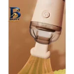 جارو شارژی دستی مدل M۳۳ با باتری ۵۰۰ میلی آمپر ساعت، شارژ از طریق پورت USB، توان موتور ۳.۵ وات، سری قابل تعویض و ظرفیت مناسب برای تمیز کردن سطوح کوچک خودرو اصل