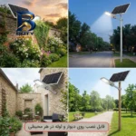 چراغ خورشیدی خیابانی 100 وات مدل 50000mAh