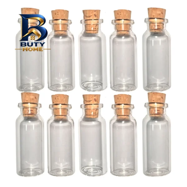 بطری چوب پنبه مدل 15 سی سی - بسته 10 عددی