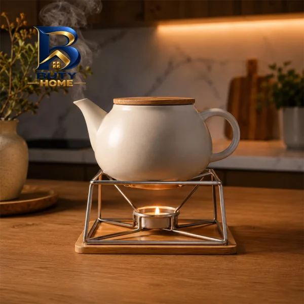 وارمر قوری مدل چوبی مربعی
