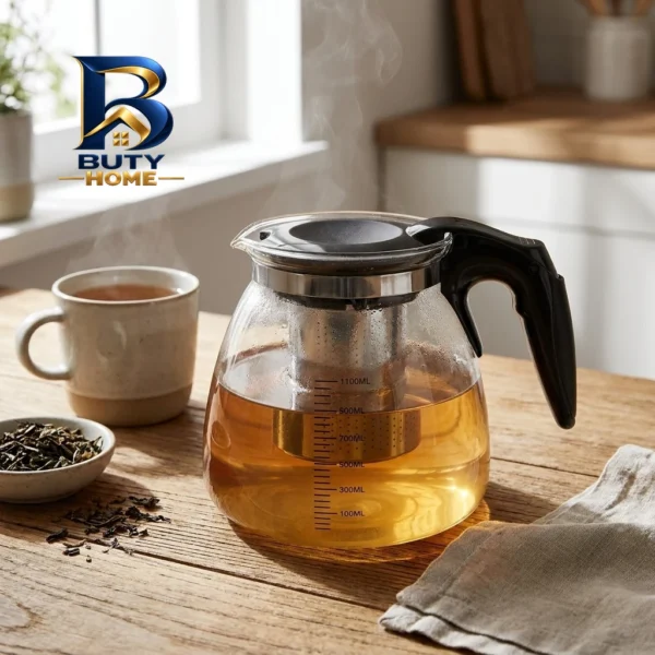قوری پیرکس مدل glass teapot