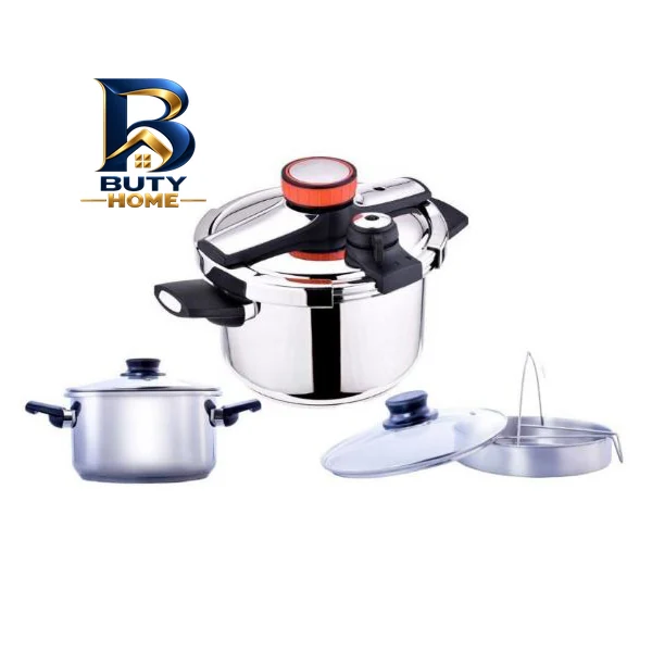 زودپز دوقلو استیل DSC با در شیشه ای
