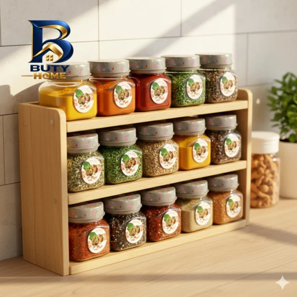 جای ادویه ۱۲ پارچه نیلوفر مدل نارنج بهار