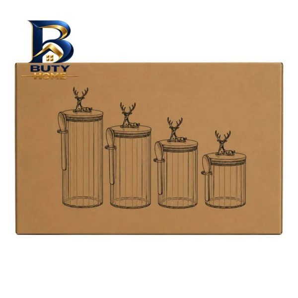 بانکه قاشق دار مدل مجموعه 4 عددی