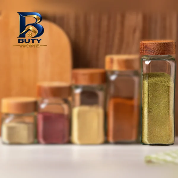جا ادویه میس گلس مدل M۱ در چوبی بسته ۱۲ عددی اصل