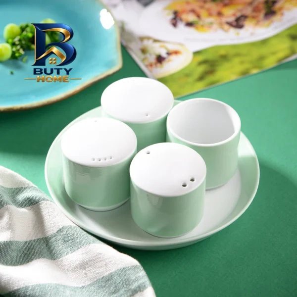 سرویس ۵ پارچه نمک و فلفل زی مدل فرم اس پاستل درجه یک