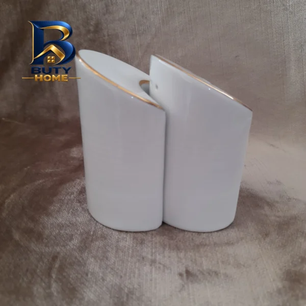نمک پاش چینی لب طلا کد 06 بسته 6 عددی
