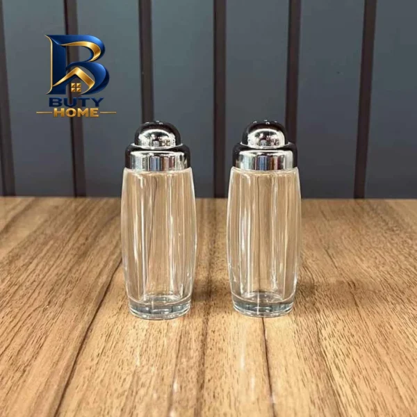 نمک پاش لیمون مدل اکرولیک درب استیل کد HS۱۵ مجموعه ۲ عددی اصل