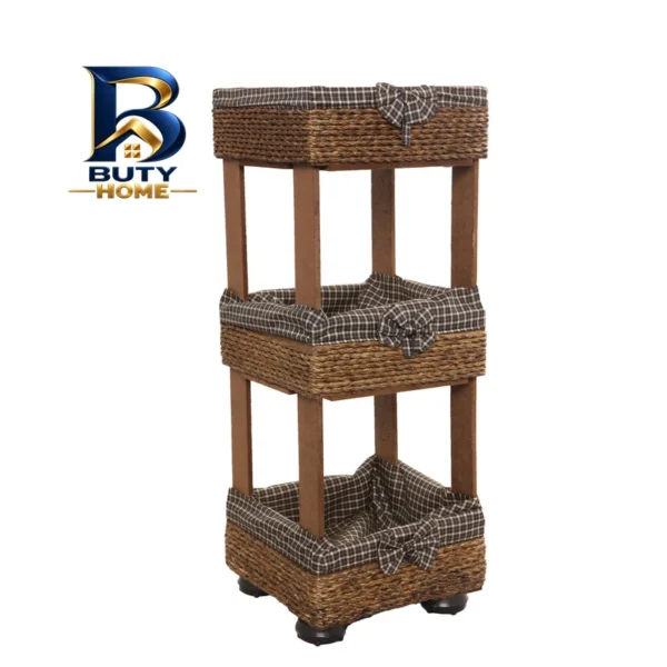 سبد پیاز و سیب زمینی مدل سه طبقه مربع کد ۰۱