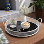 سینی دسته دار کد Mn-۷ سایز ۲۸*۲۸ سانتی متر اصل