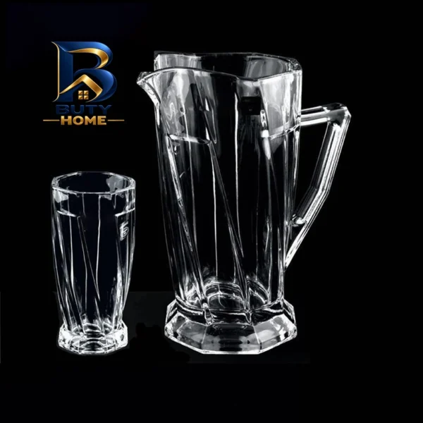 سرویس لیوان و پارچ هفت پارچه مدل اسکوئر