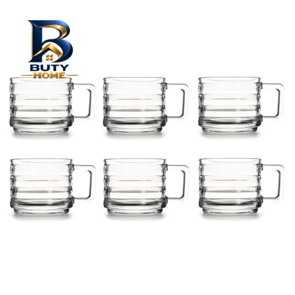 لیوان پاشاباغچه مدل Bricks کد 55833 بسته شش عددی