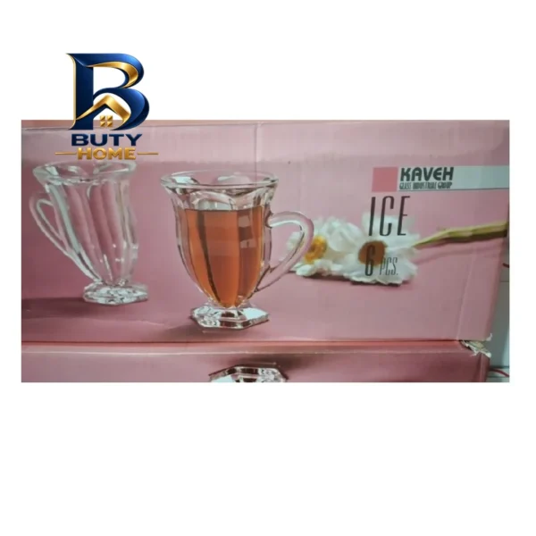 استکان کاوه مدل آیس بسته ۶ عددی