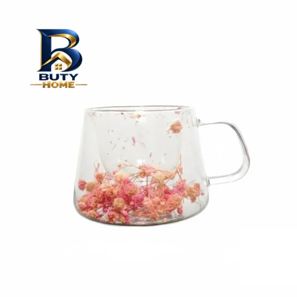 فنجان مدل دوجداره گلدار اصل
